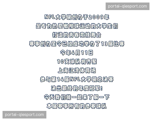 NFL-大学碗-腰旗橄榄球总决赛4月11日上海江湾体育场开战 NFL-大学碗-腰旗橄榄球总决赛4月11日上海江湾体育场开战